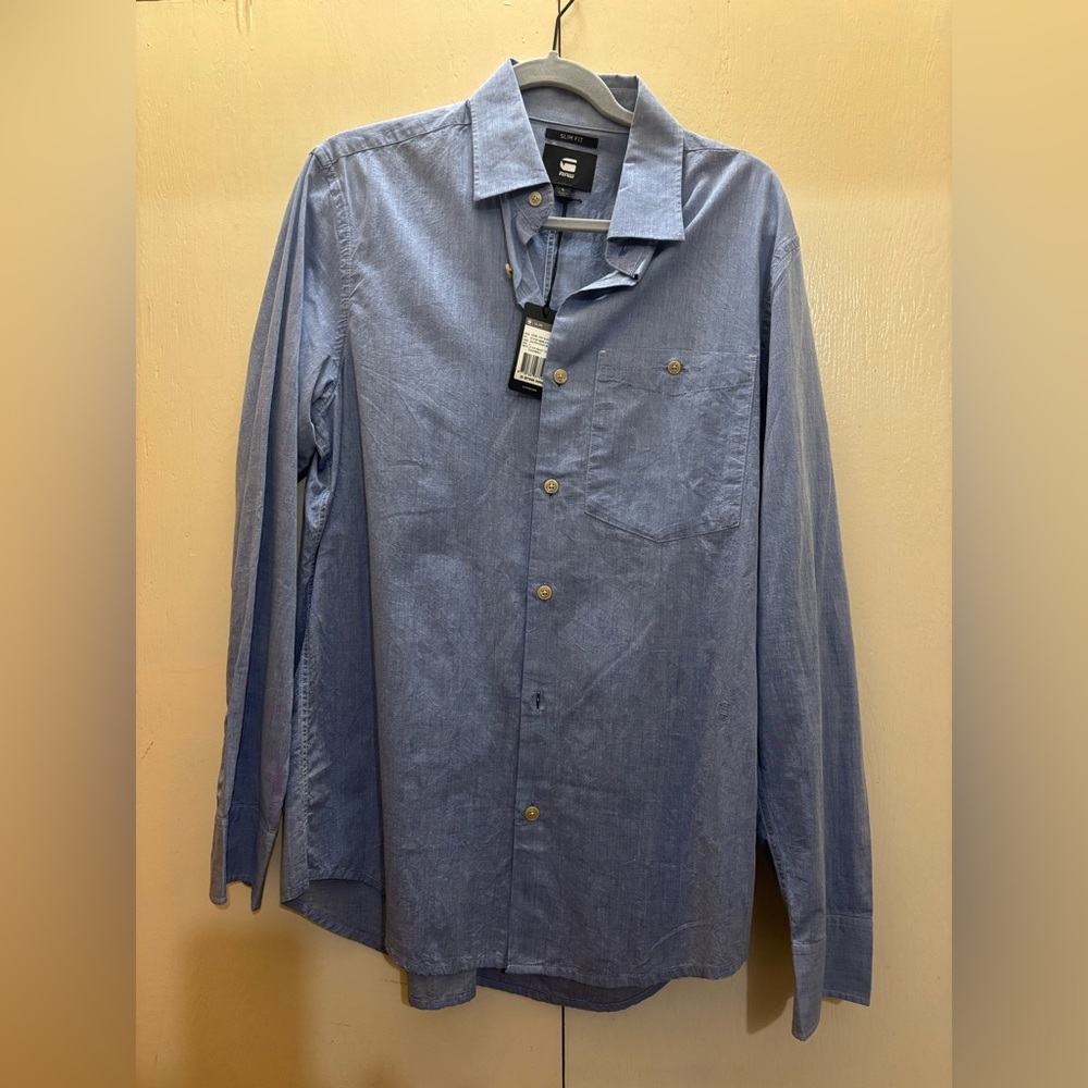 G-Star Light Blue Casual Shirt - Picture 11 of 14